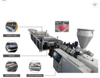 콩형 쌍 나사 PVC 유리 지붕 엽 extruding 기계와 ABB Inverte