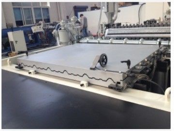 콩형 쌍 나사 PVC 유리 지붕 엽 extruding 기계와 ABB Inverte